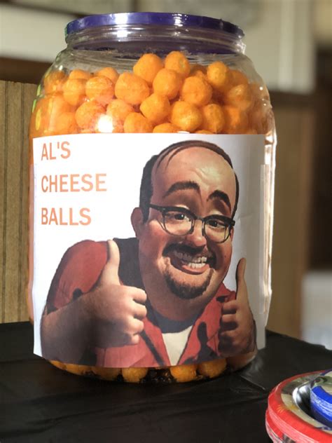 cheese puff man|cheesy ball man.